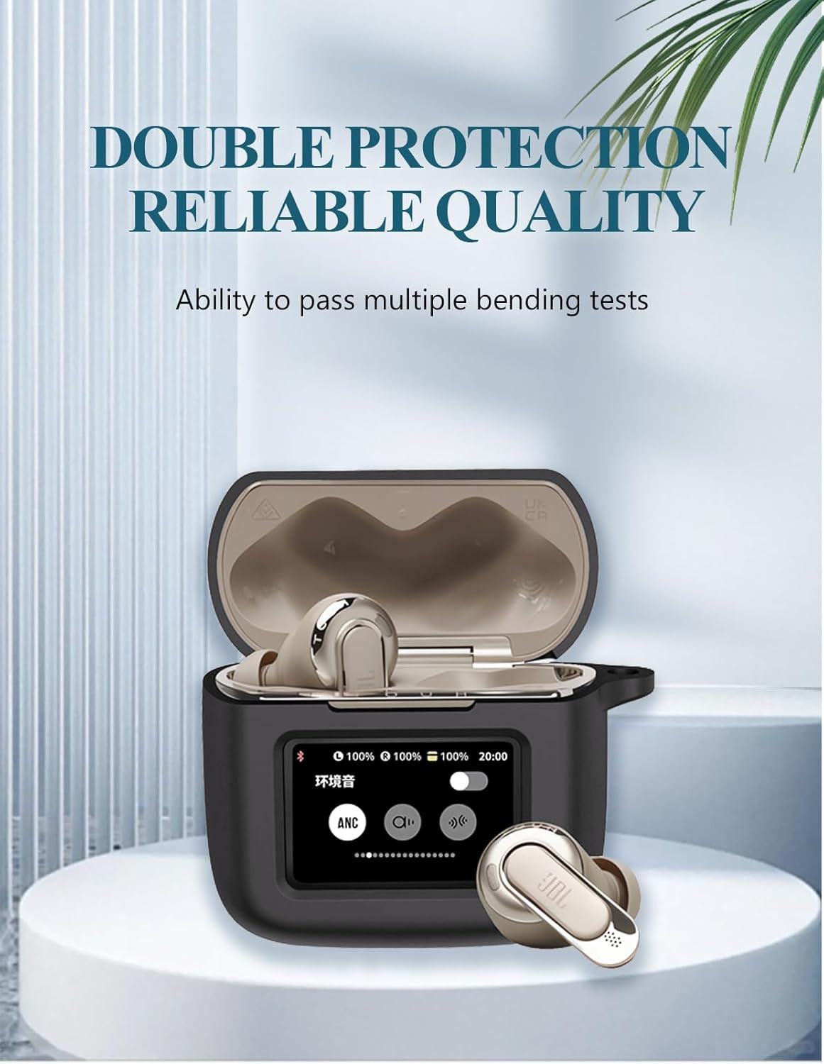 “Case for JBL Tour Pro 3 – True Wireless Noise Cancelling Earbuds, Soft Silico “