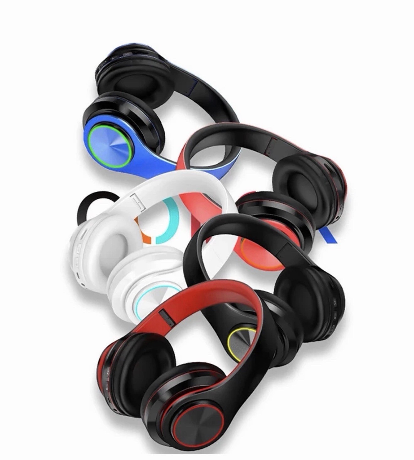 Wireless Headphones Super Bass Bluetooth Headsets Foldable Stereo Earphones Mic