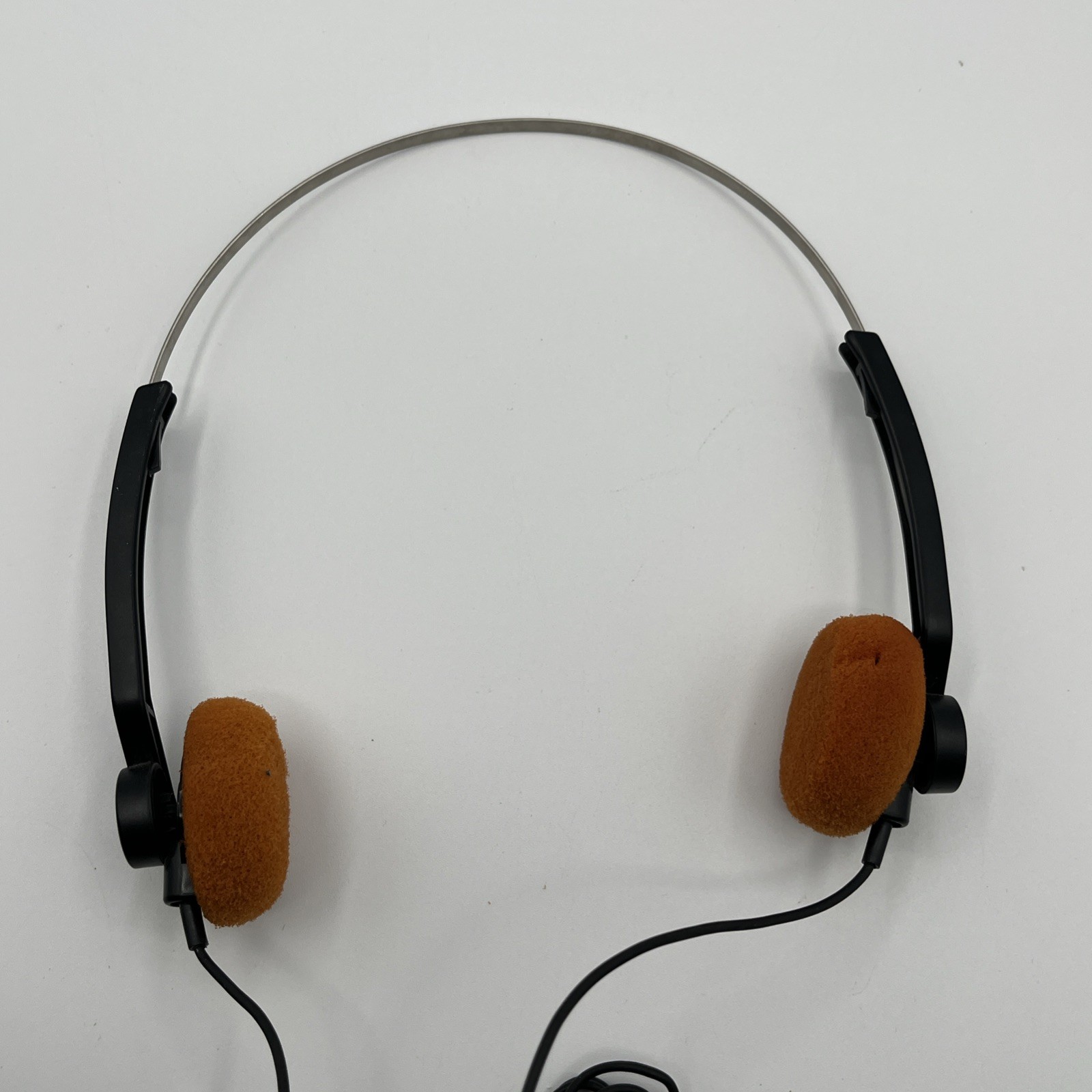 Sony TRH-1 Wired Stereo Headphones 3.5mm Jack for Walkman w/ Orange Pads, Tested
