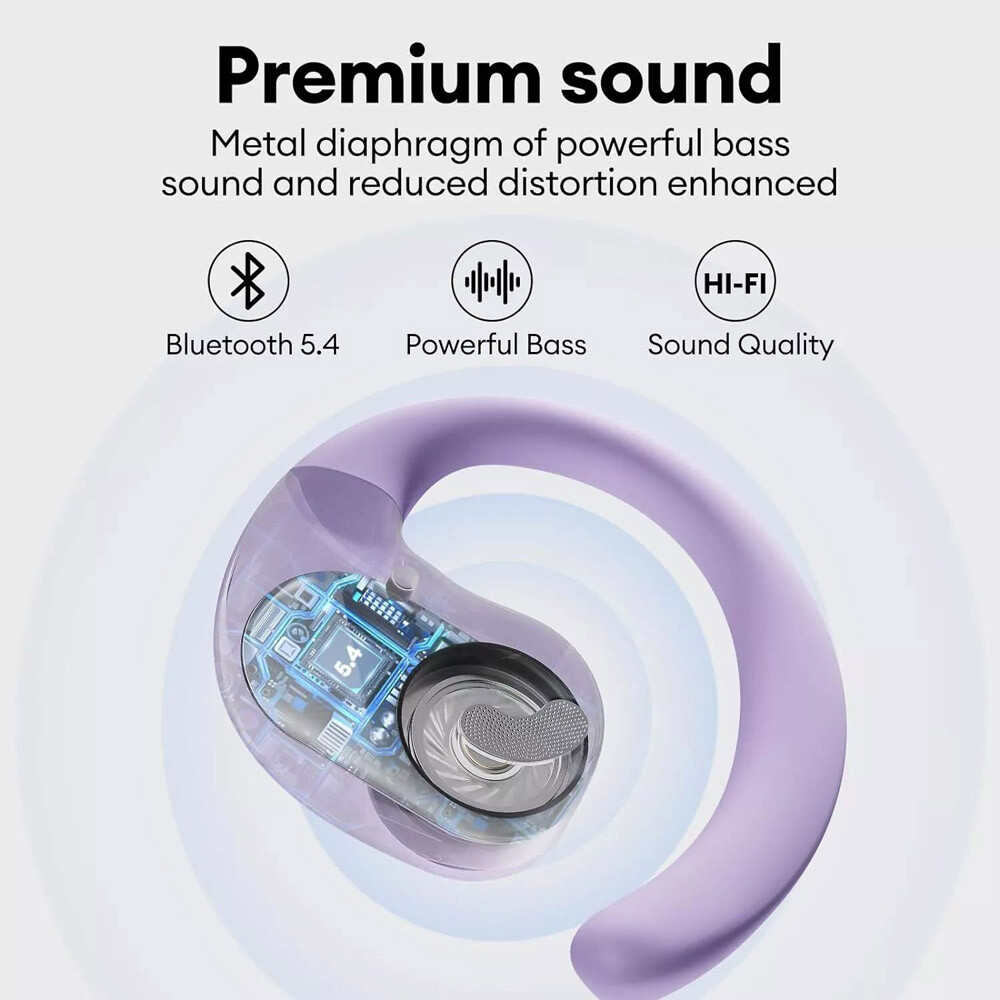 Wireless Headphones Bluetooth 5.4 Stereo Ear Hook Headset TWS Earphones Earbuds