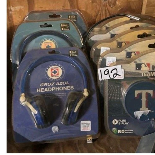 iHip Cruz Azul Stereo Headphones Over Ear Headband Soccer Team