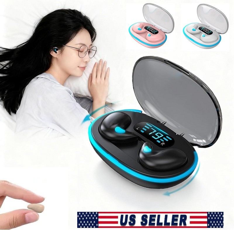 Invisible Sleep Wireless Earbuds Bluetooth 5.3 Headset TWS Waterproof Earphone