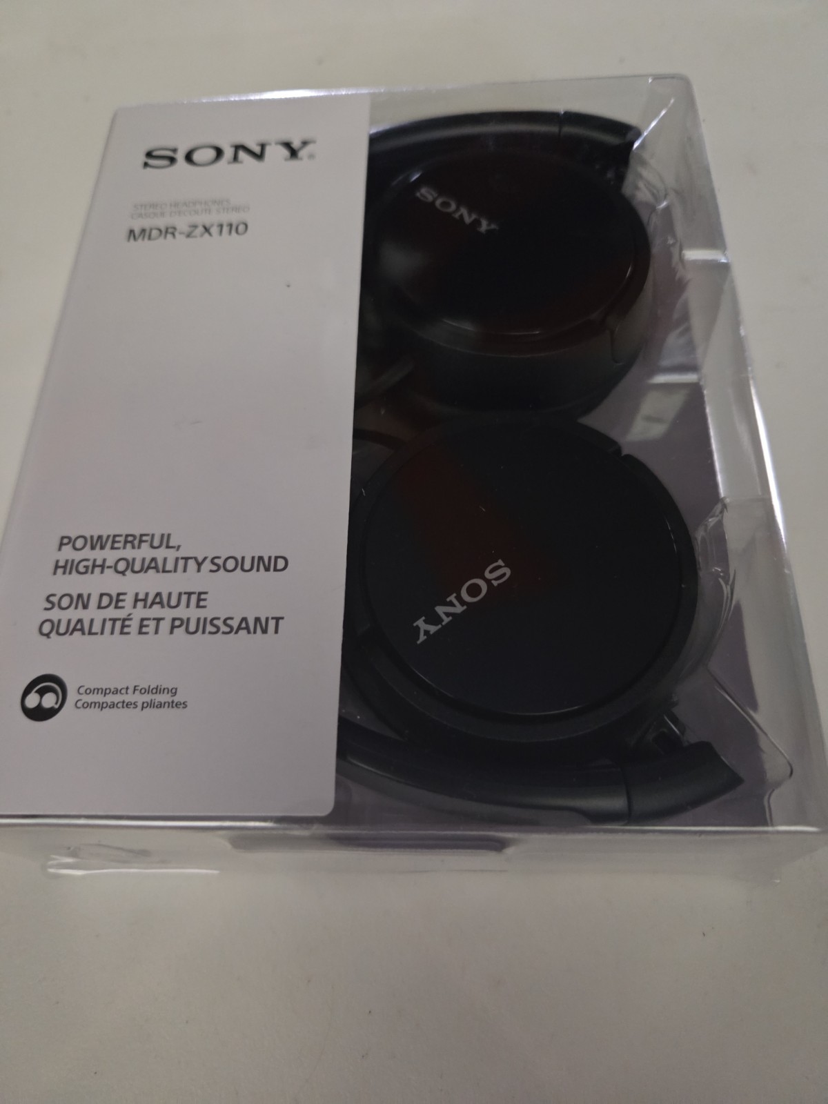 Sony MDRZX110 Monitor Black Headphones L Shaped Jack Stereo Mini Plug