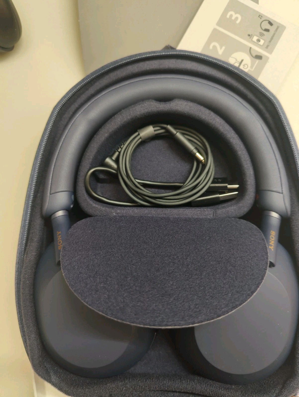 Sony WH-1000XM5/L Wireless Noise Canceling Bluetooth Headphones, Midnight Blue