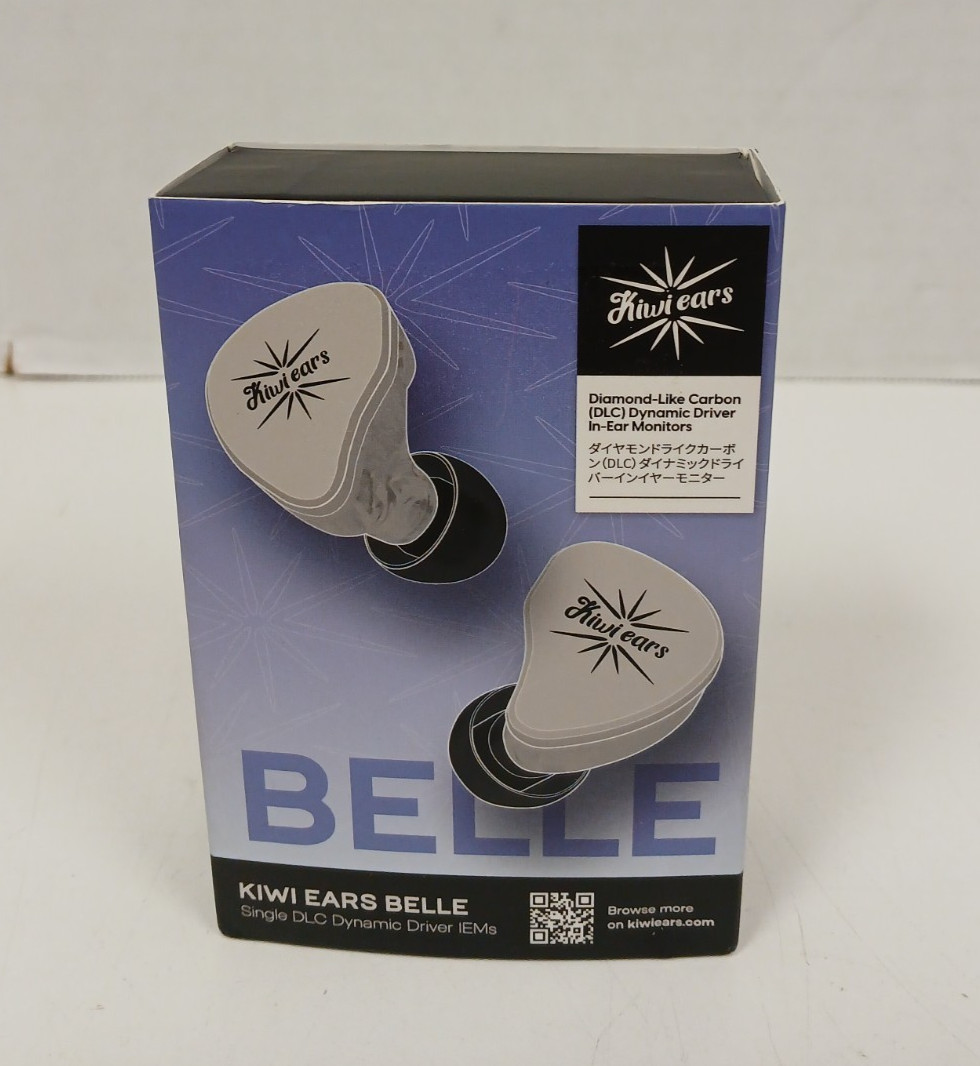 Kiwi Ears Belle Single DLC Dynamic Driver In-Ear Monitors, Black