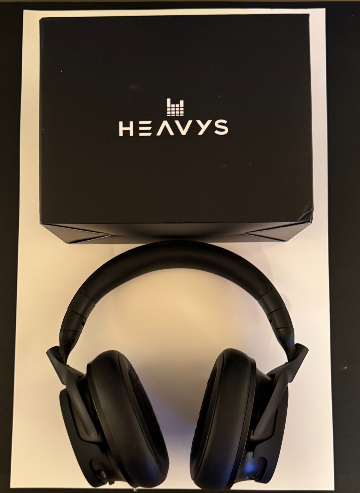 Heavy’s H1H Wireless Bluetooth Headphones Open Box Complete w/ Case & Accessorie