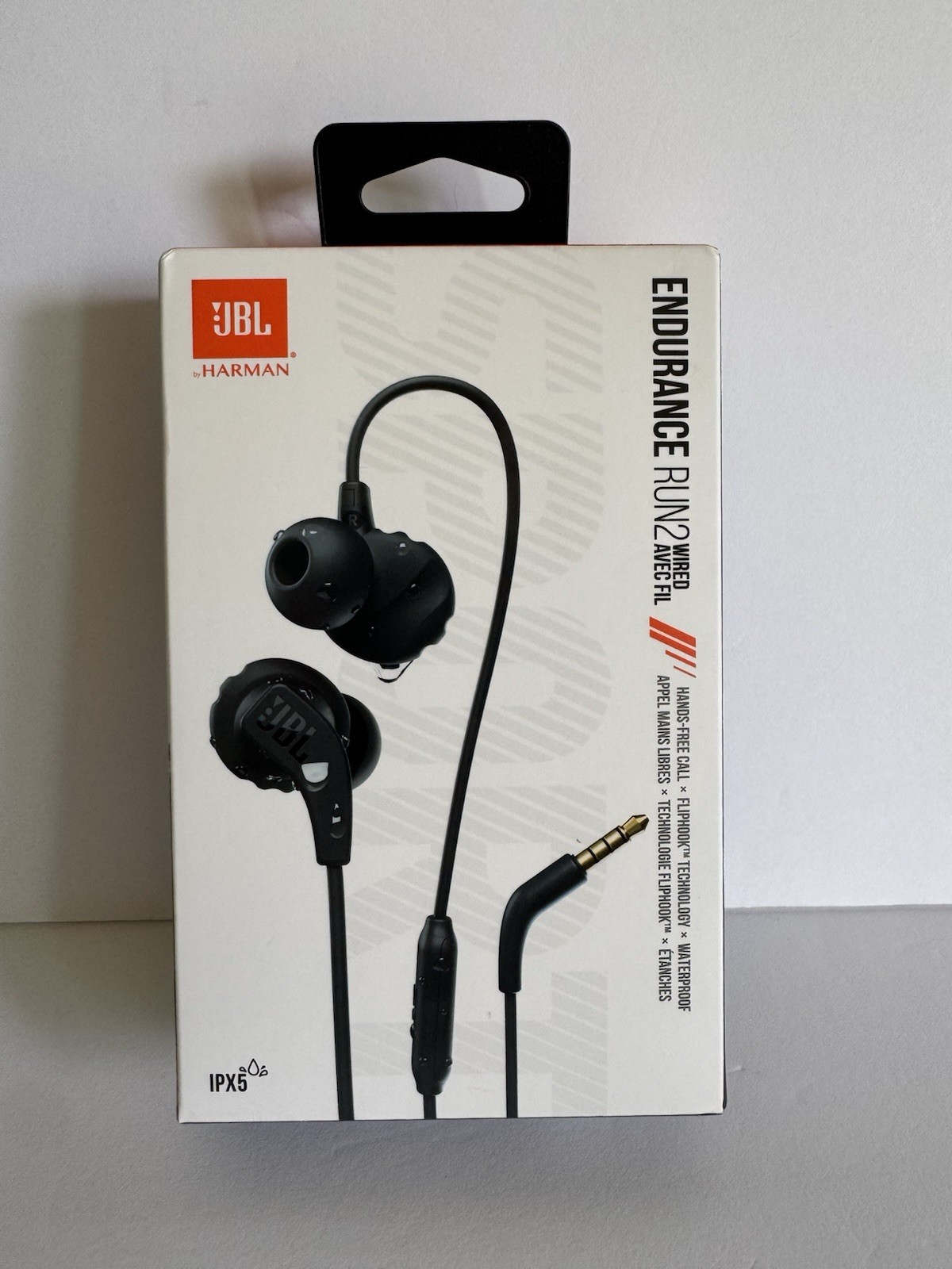 JBL Endurance Run 2 Wired Waterproof Sport in-Ear Headphones w/Microphone