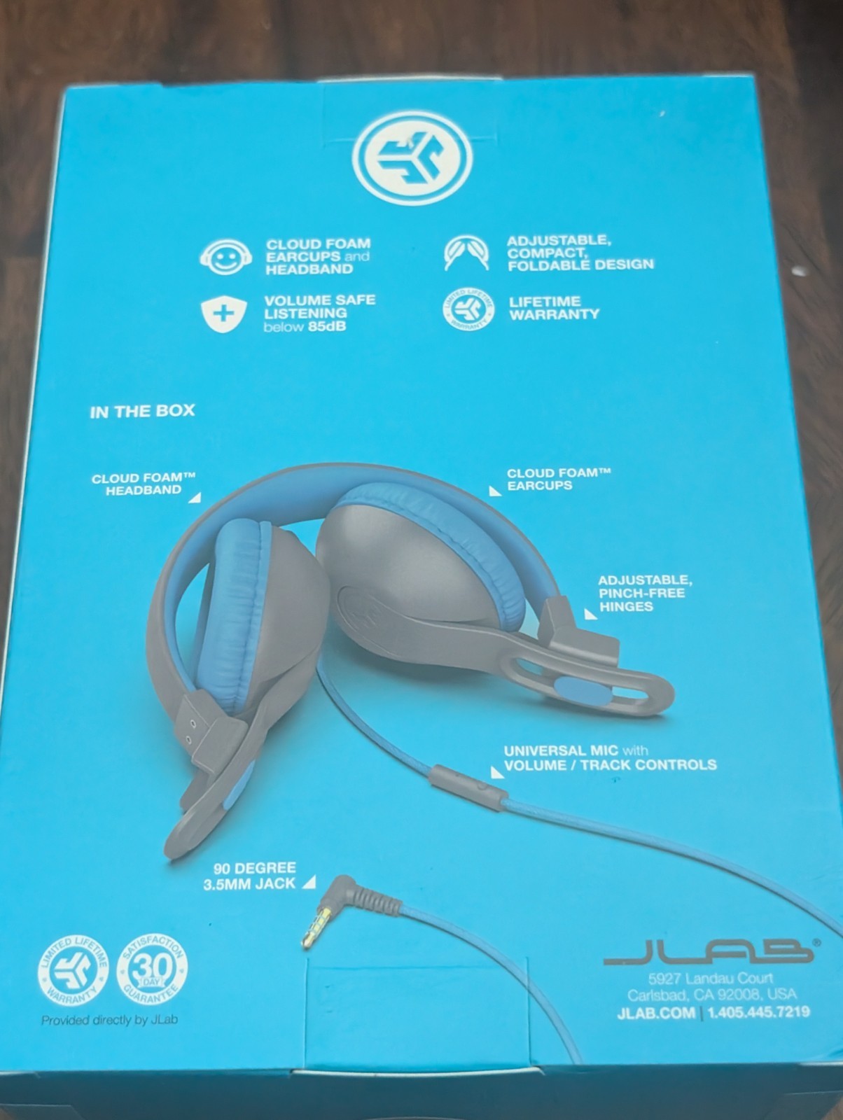 JLab JBuddies Studio 2 Kids Headphones Volume Safe 85dB Folding On Ear New