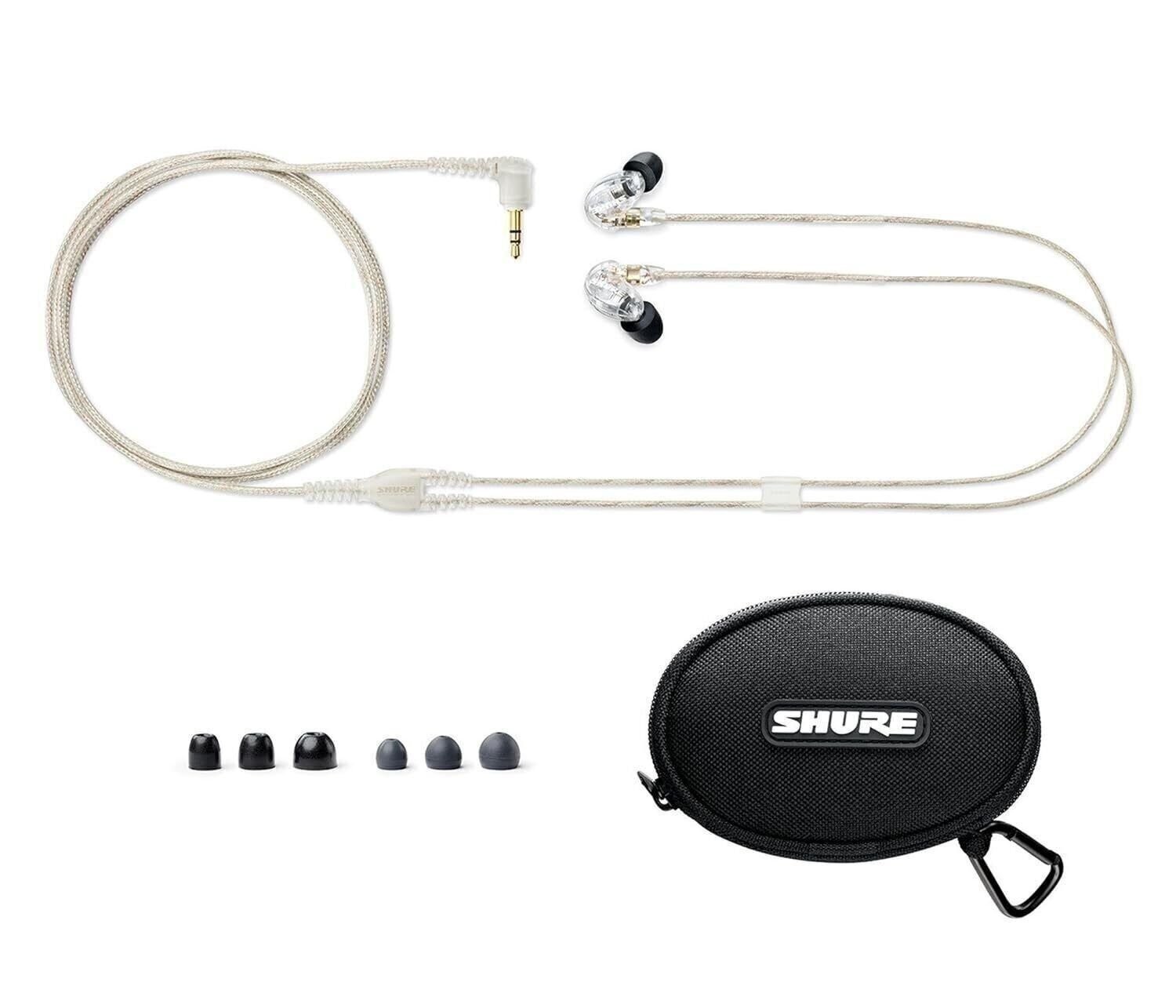Shure SE215-CL Sound Isolating Earphones with Single Dynamic MicroDriver Clear