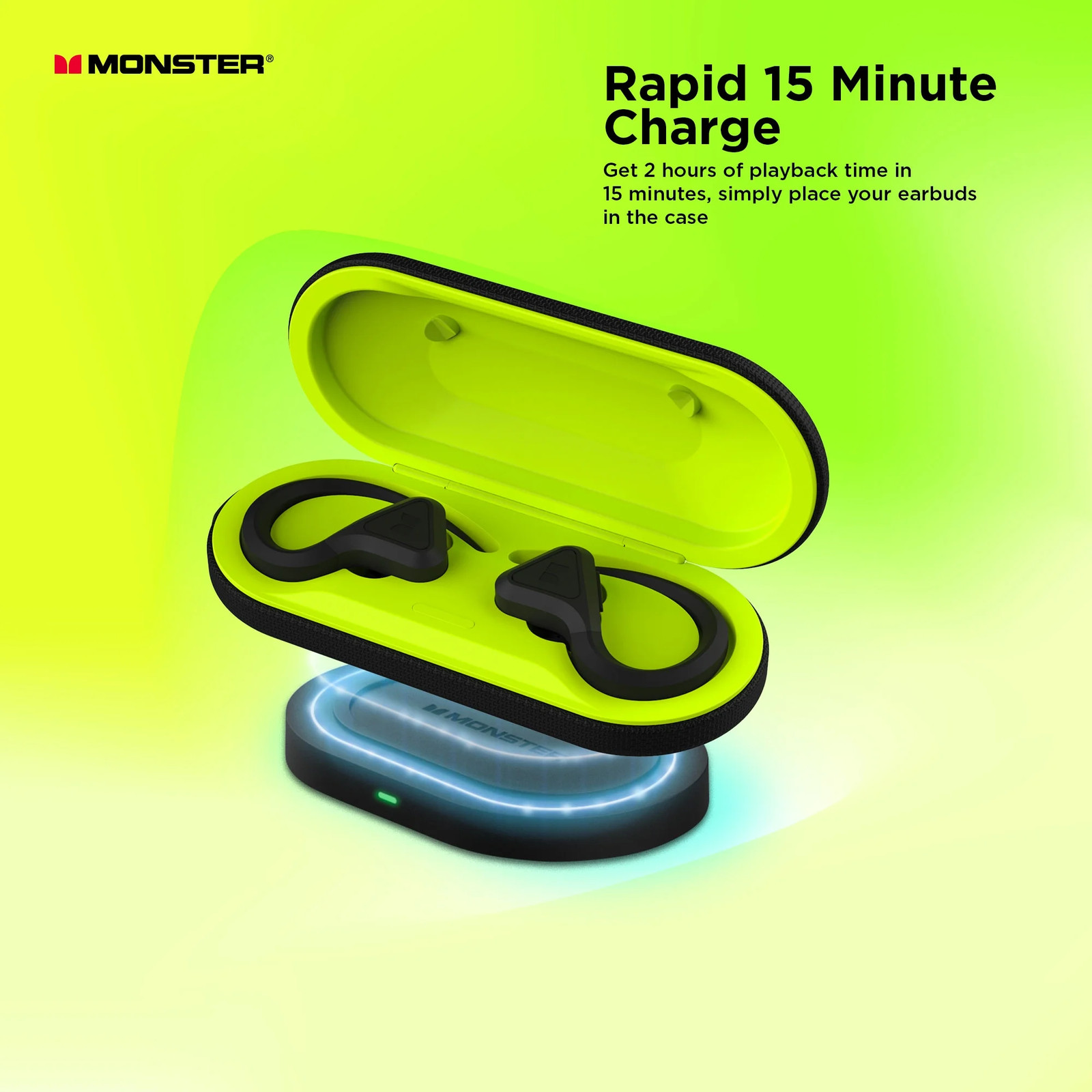 Monster 2MNTW0395B0L2 DNA Fit 2.0 Wireless Bluetooth Earbuds – Noise Cancelling