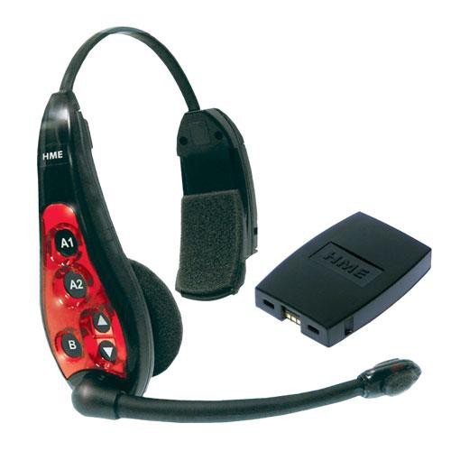 HME DX200 UHF Wireless Single-Ear Headset w/ Boom Mic & Battery Pack