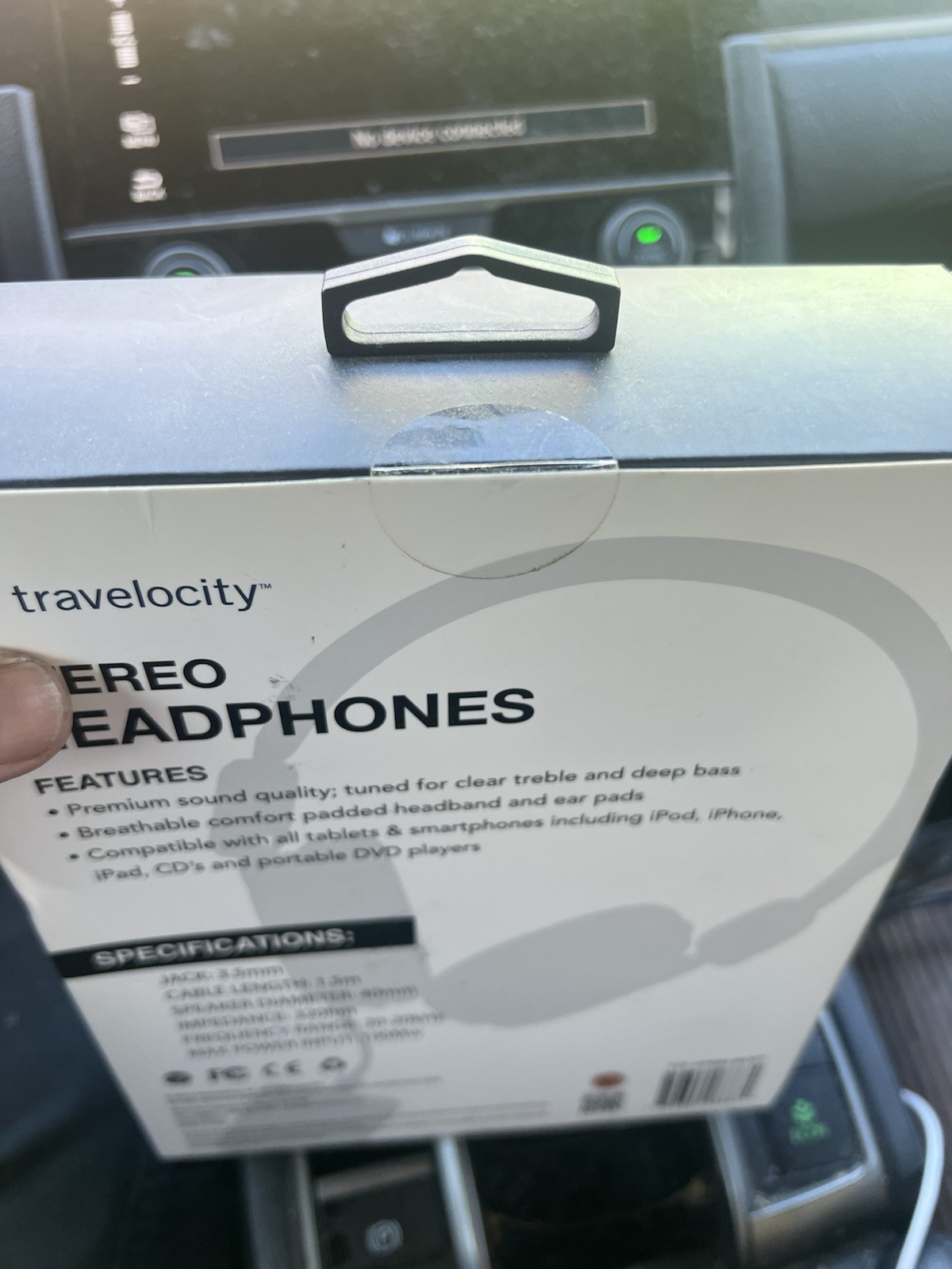 Travelocity Padded Stereo Headphones Wired Premium Sound Quality -Black