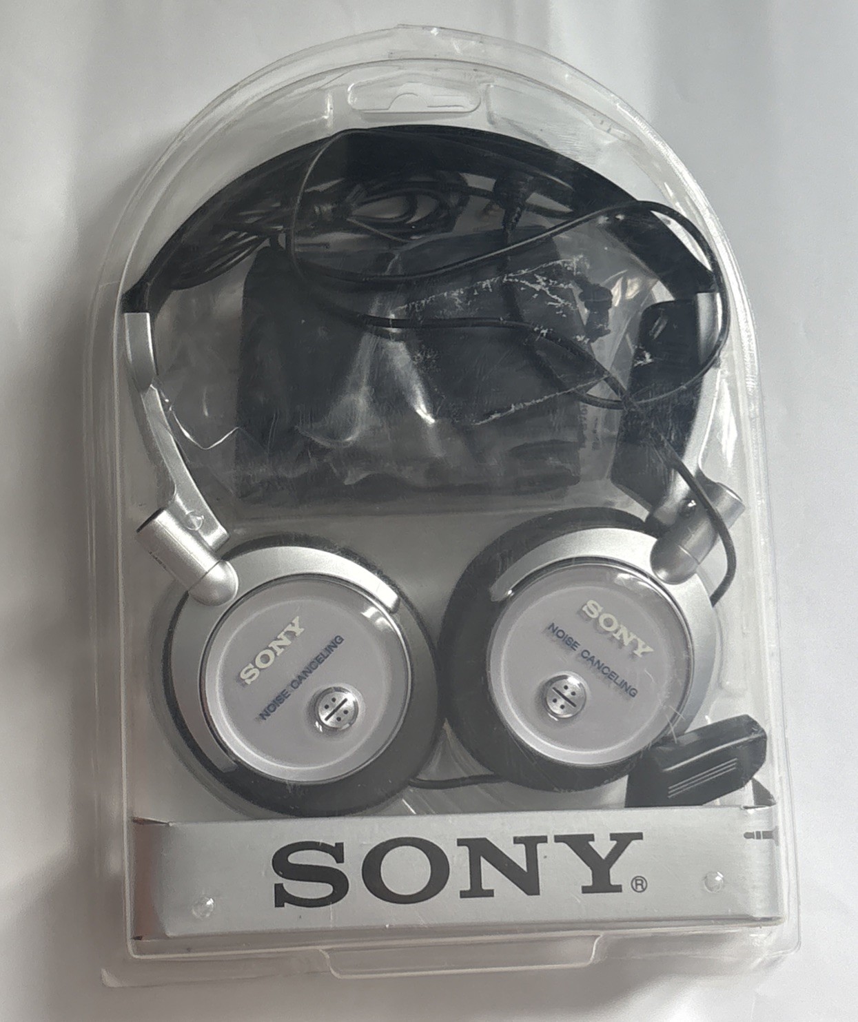 SONY MDR-NC6 Noise Canceling Portable Audio Headphones Silver NEW 2004