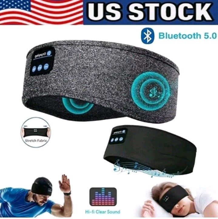 Cosyband Bluetooth Sleep Headphones Adjustable Headband for Sleeping Gray