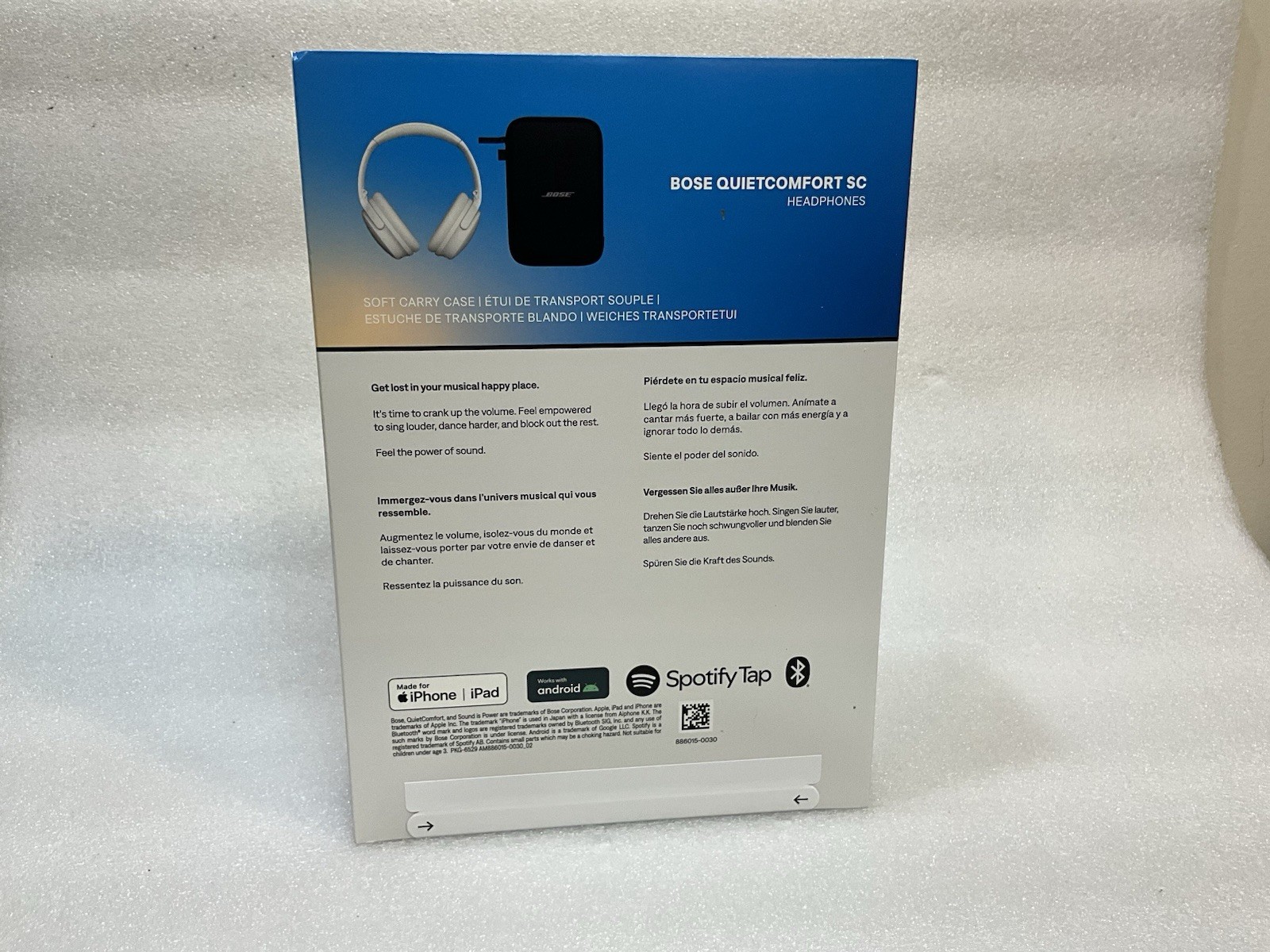 Bose QuietComfort SC Noise Cancelling Headphones – White Smoke Brand New#570