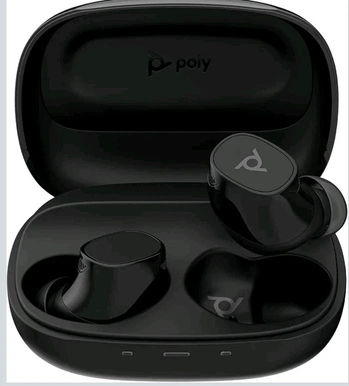 Poly Voyager Free 20 Black Earbuds + Charge Case