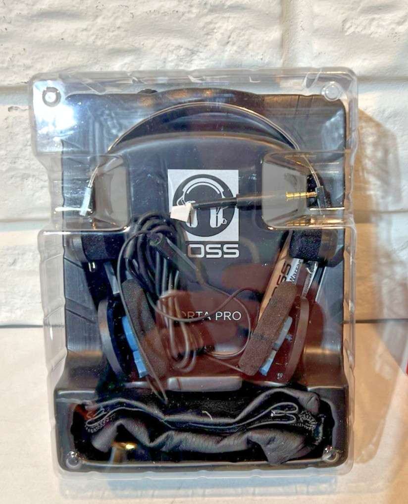 Koss Porta Pro On Ear Stereophones, Headphones with Case, Black Silver