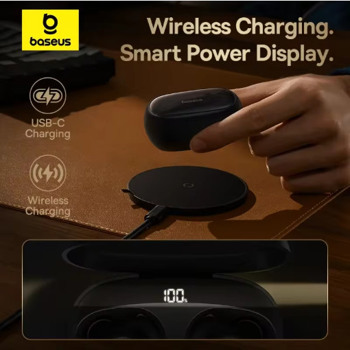 Baseus Bowie MA10 Pro ANC Wireless Earbuds 48dB Bluetooth 5.3 IPX6 4 Mics