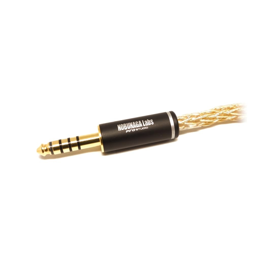 NOBUNAGA Labs Tenrai-Kiwami 4.4mm Balanced Headphone Cable Silver Japan Import