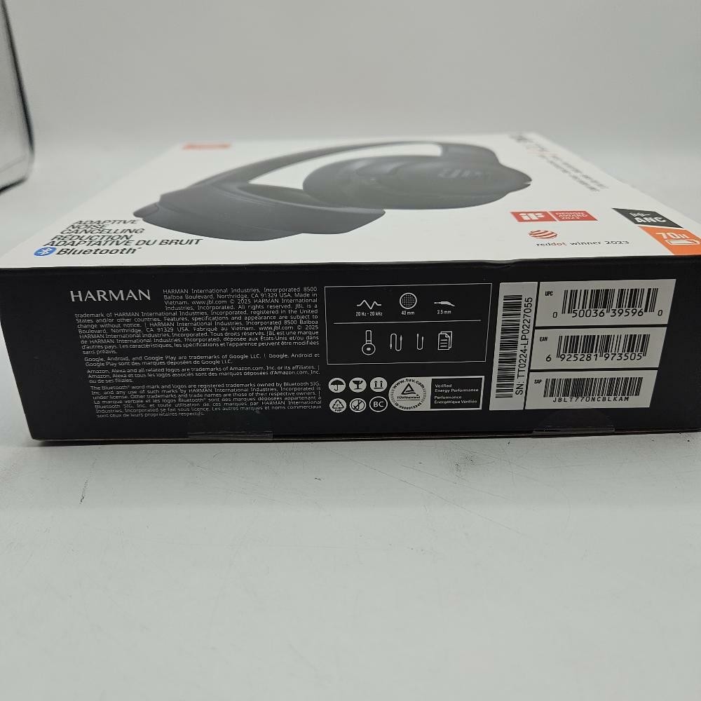 JBL Tune 770NC – Adaptive Noise Cancelling Wireless Over-Ear Headphones (Black)