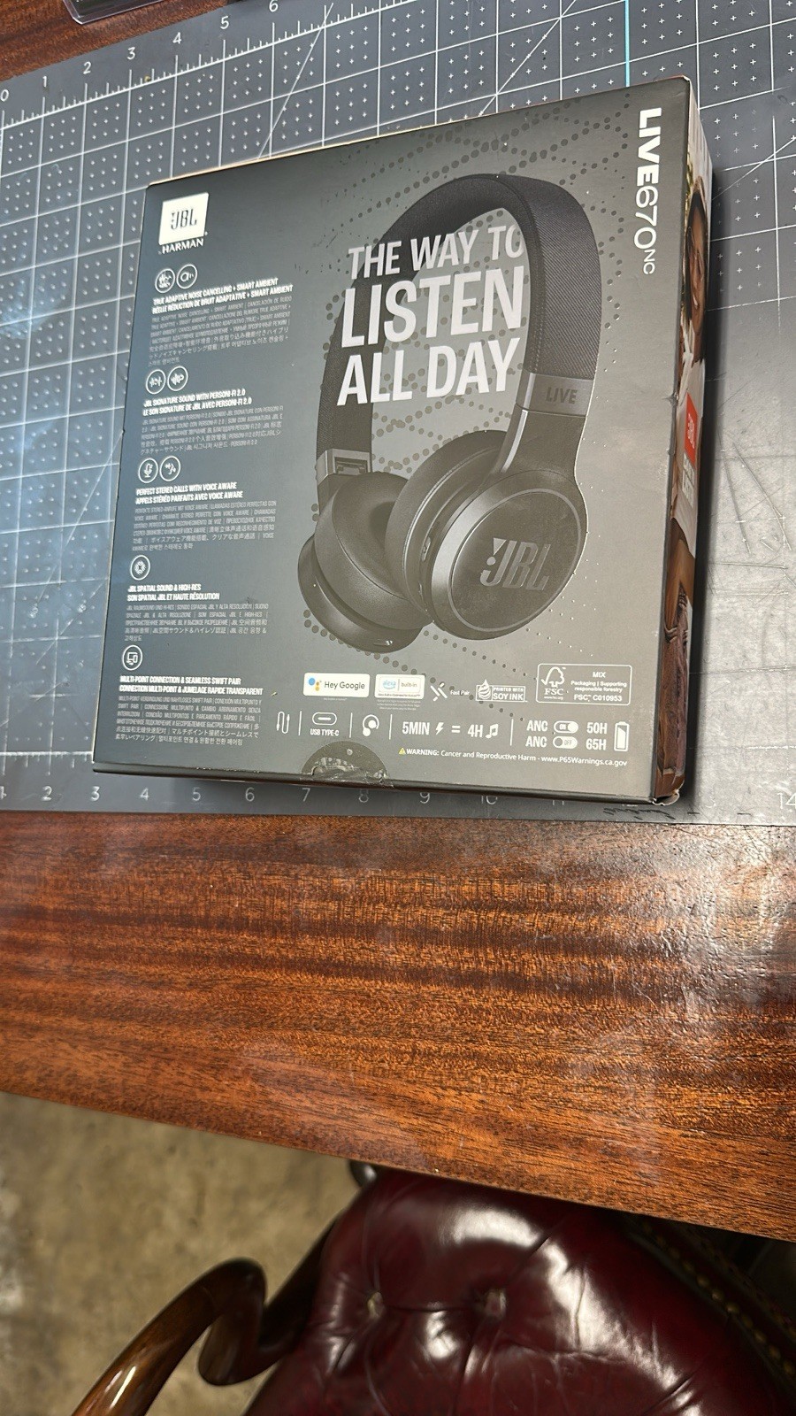 JBL 760NC Over the Ear Headphones – Black