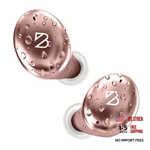 Tempo 30 Wireless Earbuds for Small Ears Women, Cute Pink Bluetooth Rose Gold