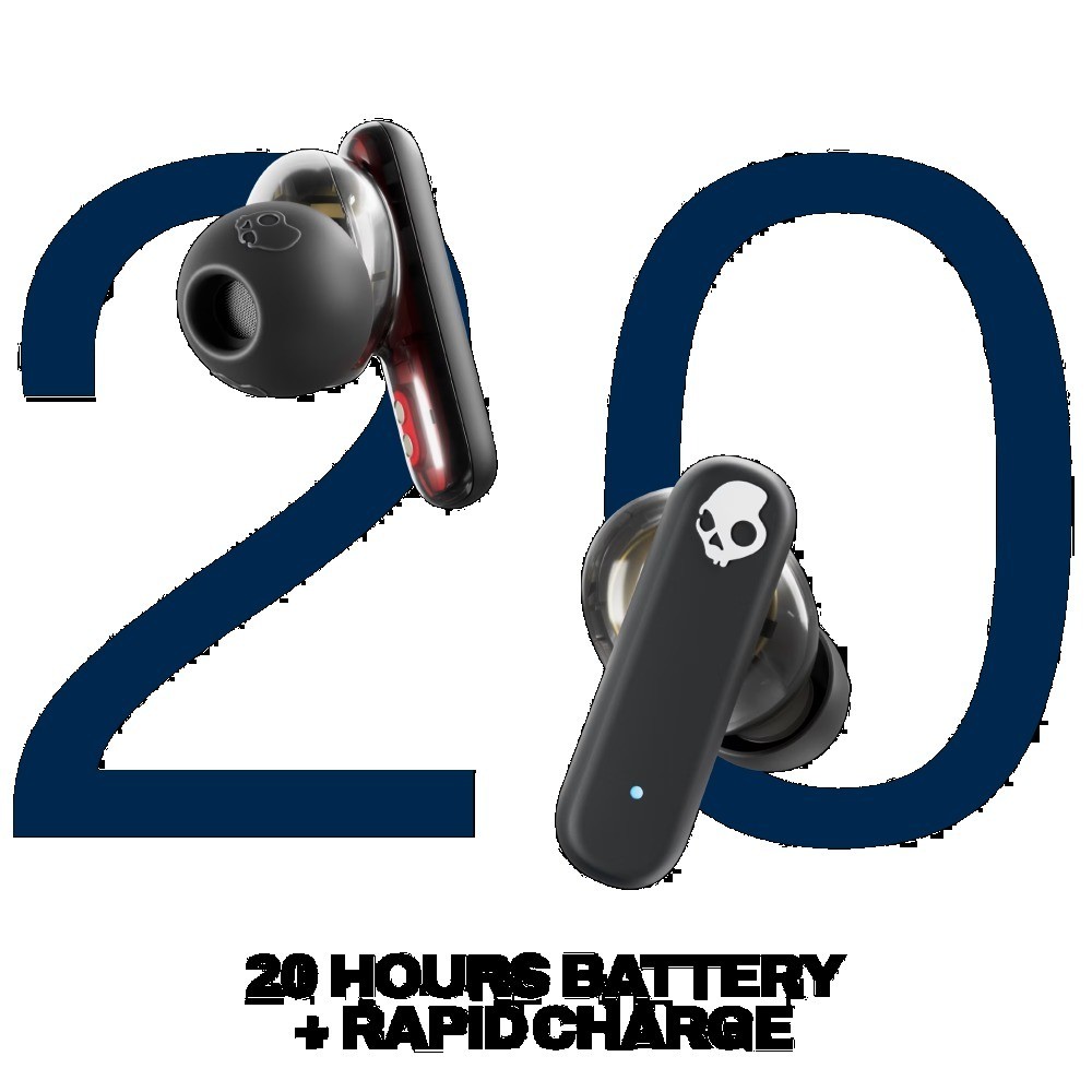 Smokin’ Buds XT True Wireless in-Ear Earbuds, Midnight Smoke
