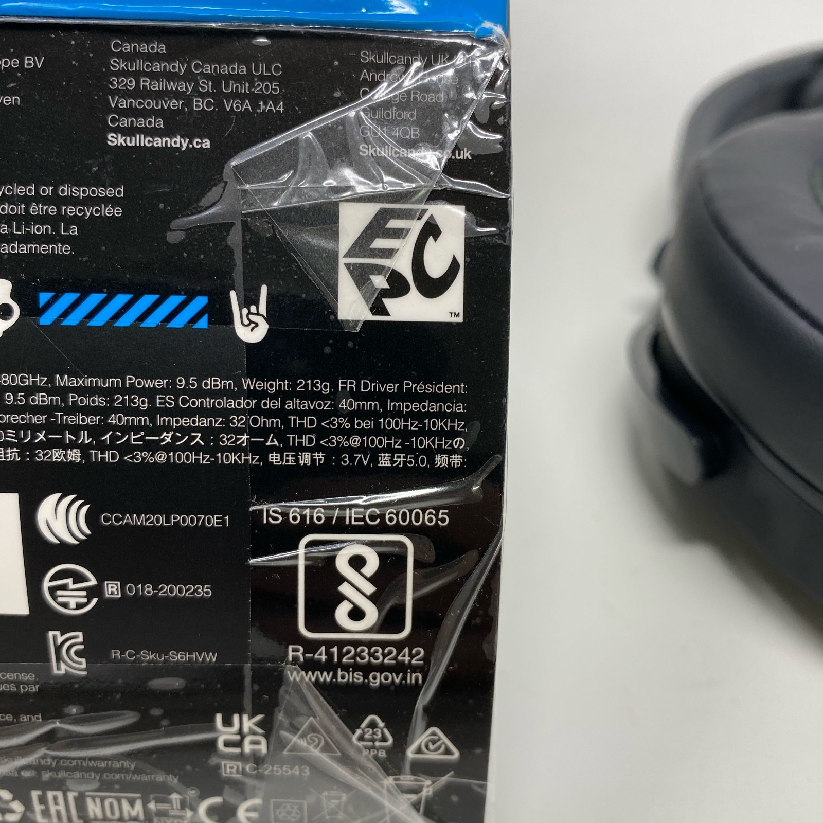 Skullcandy Hesh Evo Wireless Over-Ear Headphones – True Black