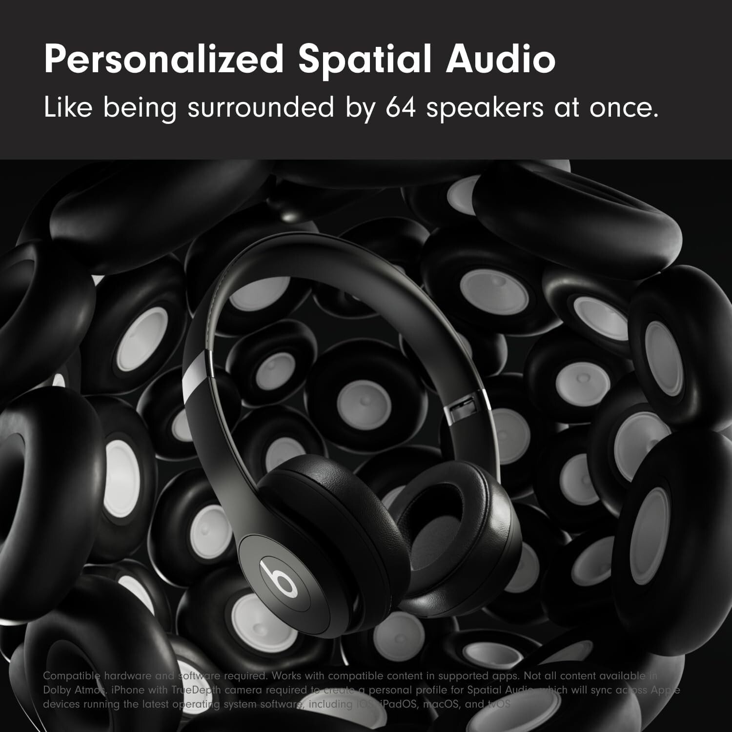 Beats Solo 4 True Wireless On Ear Headphones, Matte Black, NEW Sealed