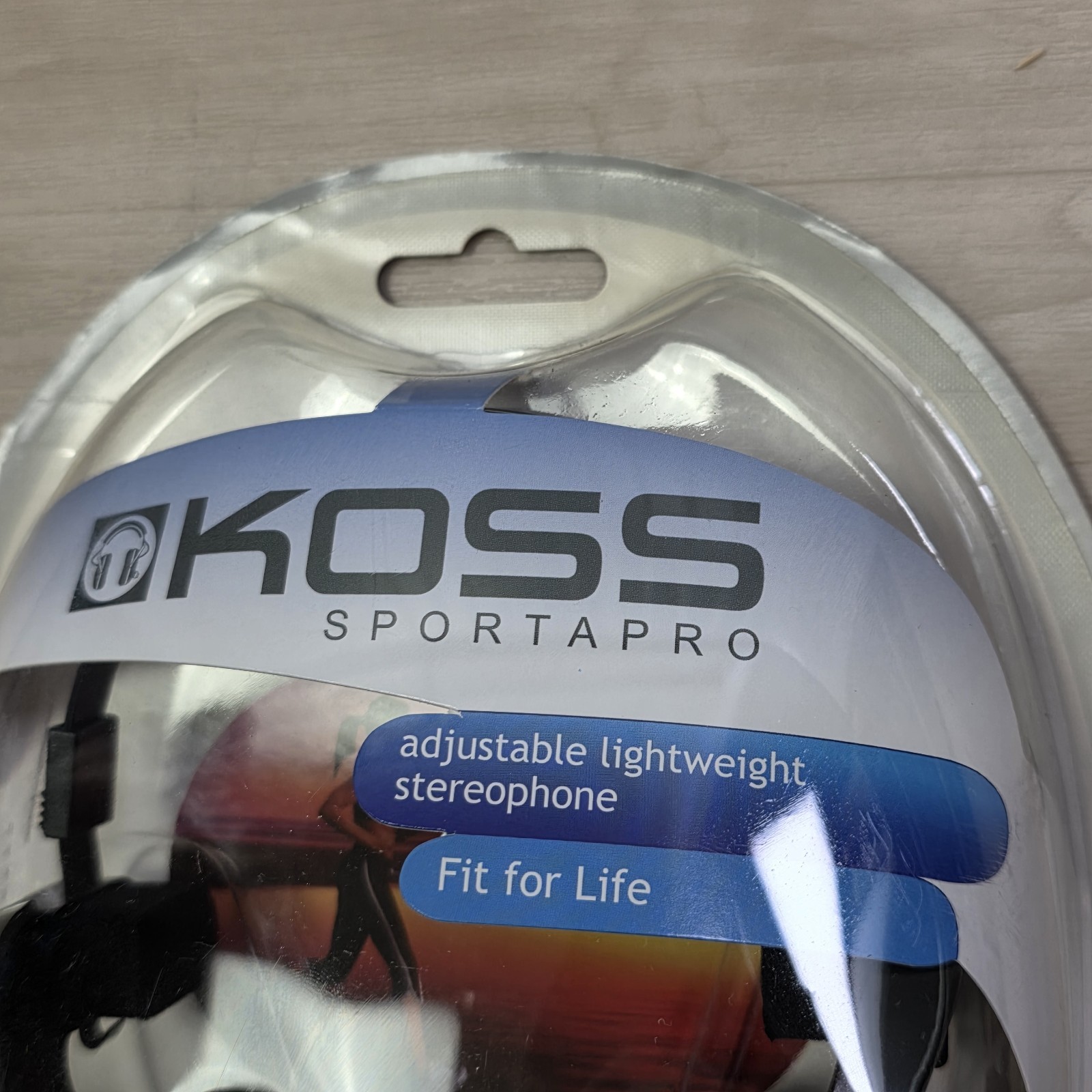 Koss SportaPro On-Ear Stereo Headphones, 3.5mm Plug 6.35mm Adapter Folding New