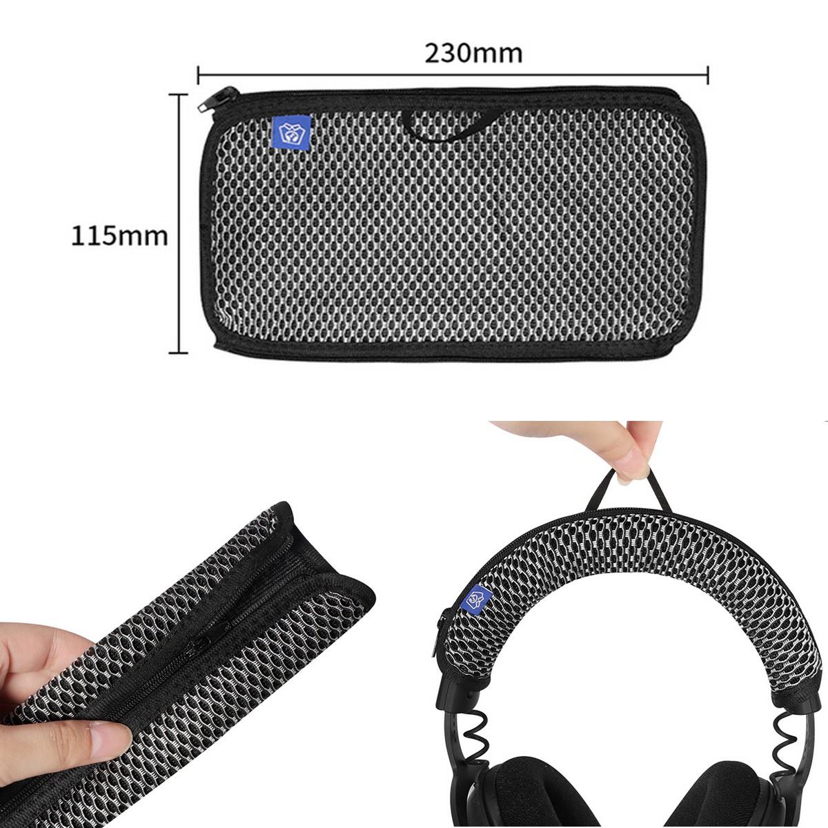 Headband Cover Cushion Zipper Design For Logitech G PRO X Wired 7.1CH Headset