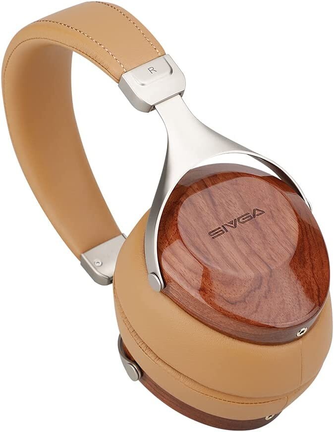SIVGA SV021 Wooden Housing Sealed Wired Over Ear Headphones (Rosewood) NEW