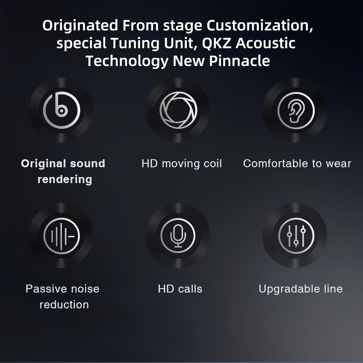 HJX QKZ AK6 Pro Wired IEM for Gaming Earbuds with MIC, in Ear Monitor Black