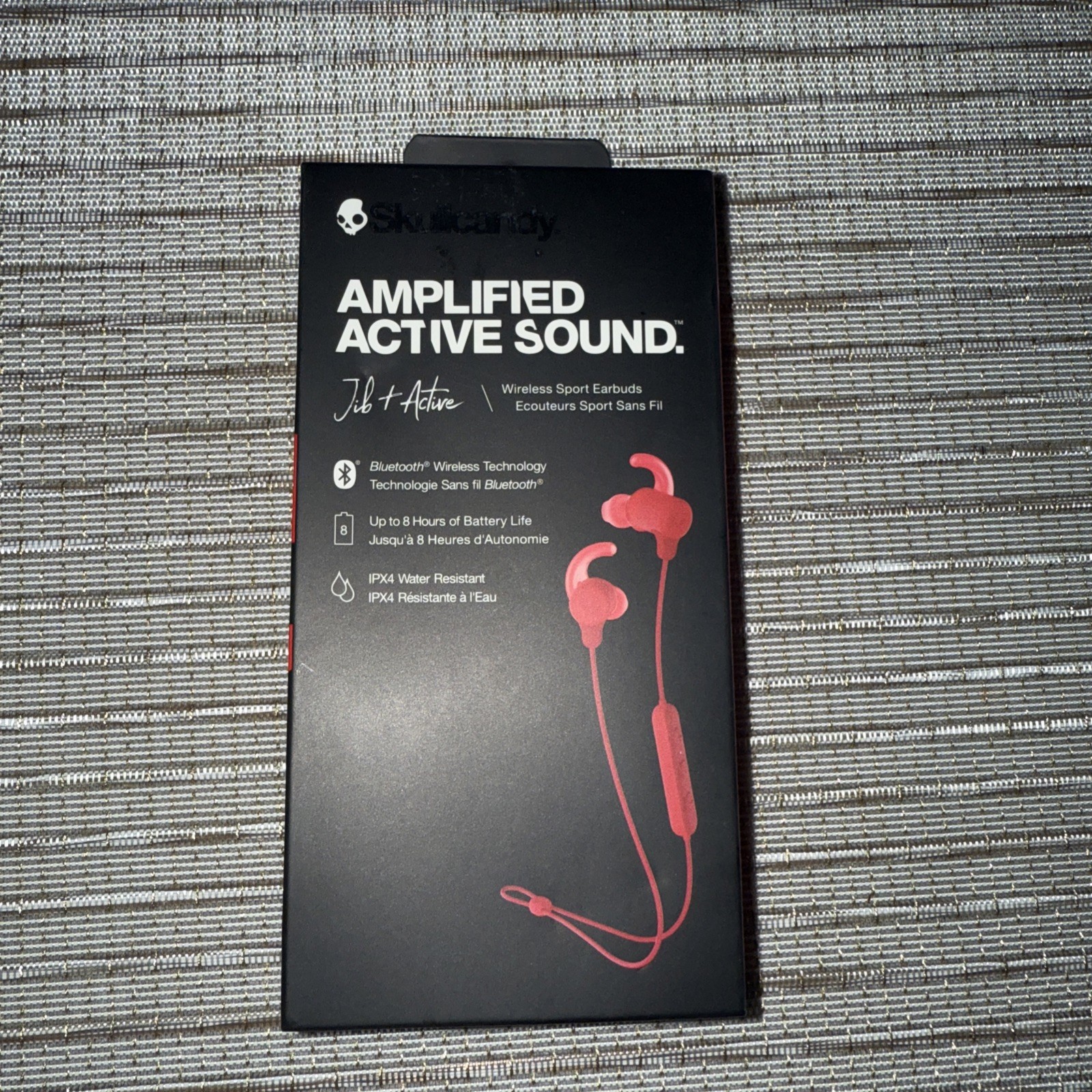 Skullcandy Jib+ Active Wireless Sport Bluetooth In-Ear Earbuds Red