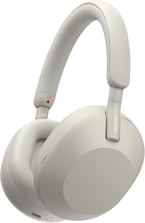 Sony WH1000XM5 Wireless Noise Canceling Over the Ear Headphones – Silver