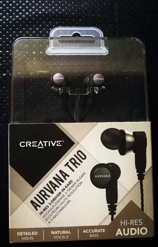 Creative Aurvana Wired Trio EF0750 In Ear Earphones Rare Sealed NIB!