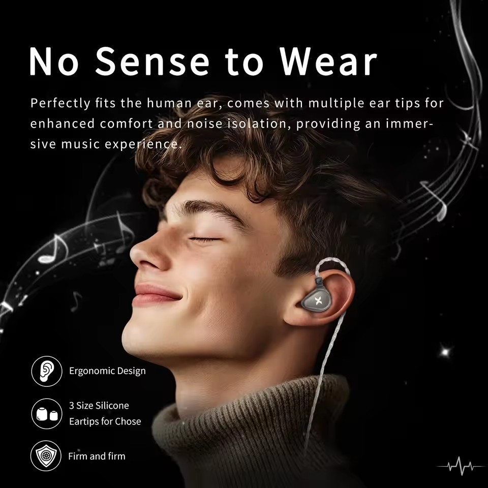 DUNU Titan X HiFi IEM Earphones Dual Magnetic Dynamic Driver Metal Alloy Housing