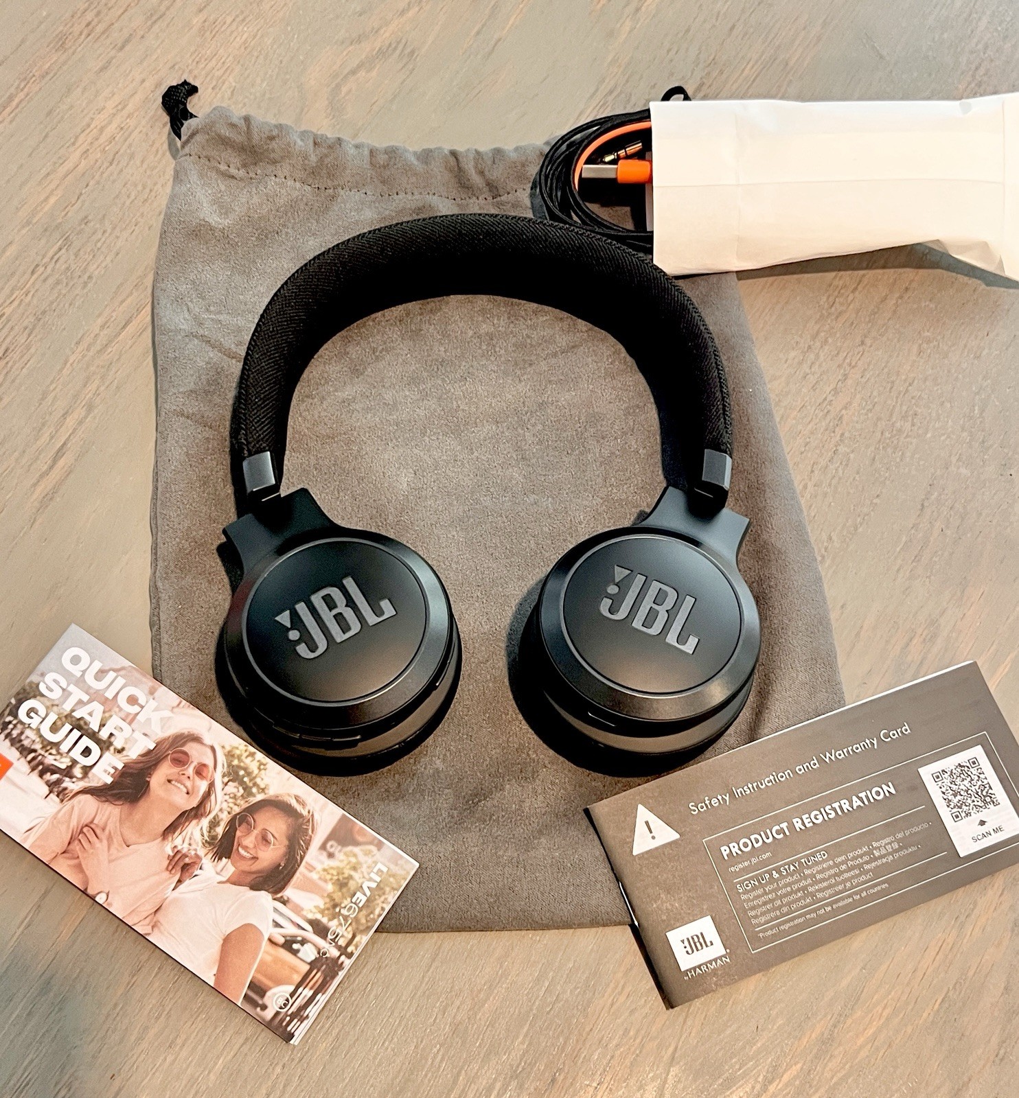 JBL Live 675NC Noise-Cancelling On-Ear Wireless Headphones – Open box Free Ship