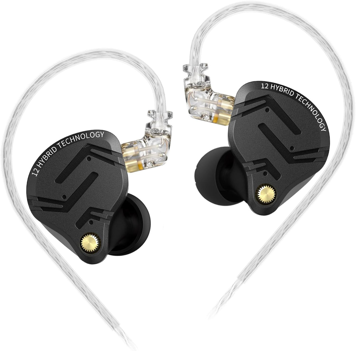 KZ ZS12 PRO X in Ear Monitor IEM Headphones,1Dd+5Ba Hybrid Wired Gaming Earbuds,