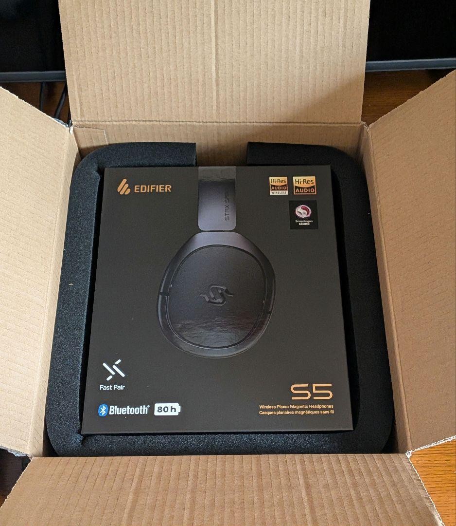 【Near Mint】Edifier STAX Spirit S5 Wireless Planar Magnetic Headphones Black