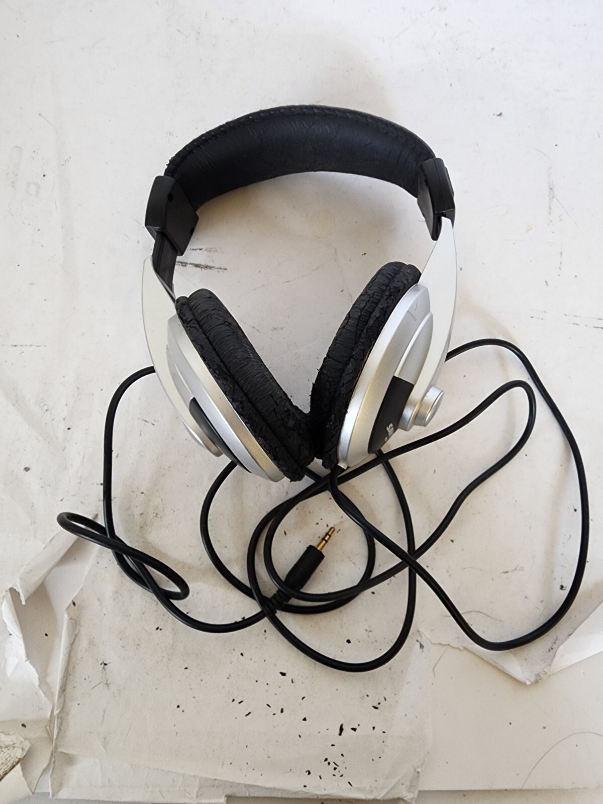 Samson HP10 Stereo Headphones Black And Silver Tested Wired