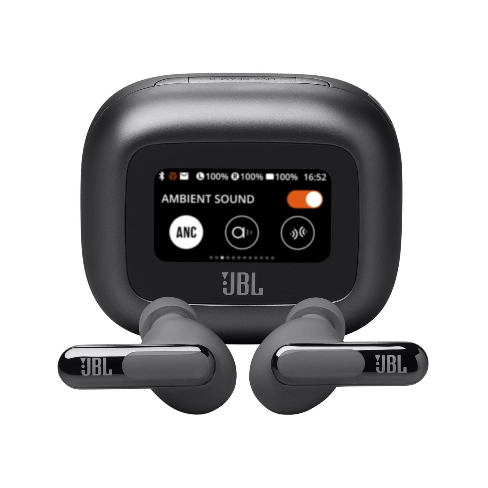 JBL Live Beam 3 – True Wireless Noise-Cancelling Stick-Closed Earbuds (Black)
