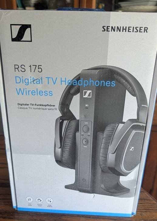 Sennheiser RS 175 Black Over-the-Ear Wireless Digital TV Headphones