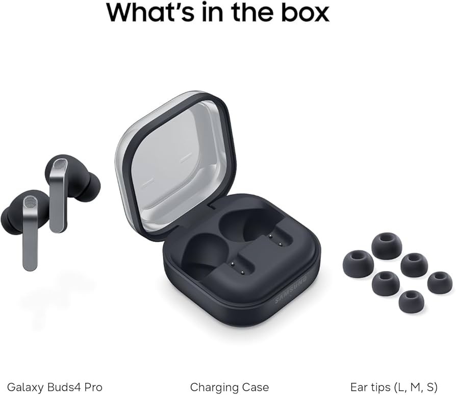 Lot of 2 Samsung Galaxy Buds 4 Pro SM-R640 Wireless Earbuds Black Brand New