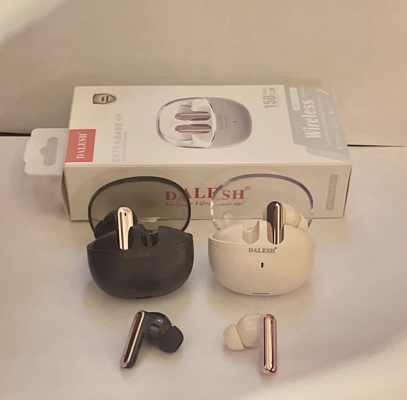 Extra Bass DLS-TM4-1 Black Rose Gold Bluetooth Wireless In-Ear Earbuds