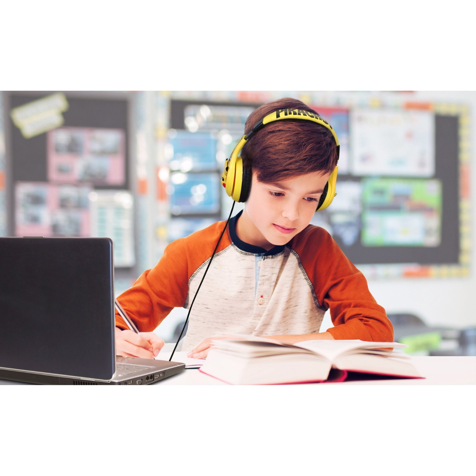 eKids Pokemon Pikachu Kids Headphones ( Yellow )