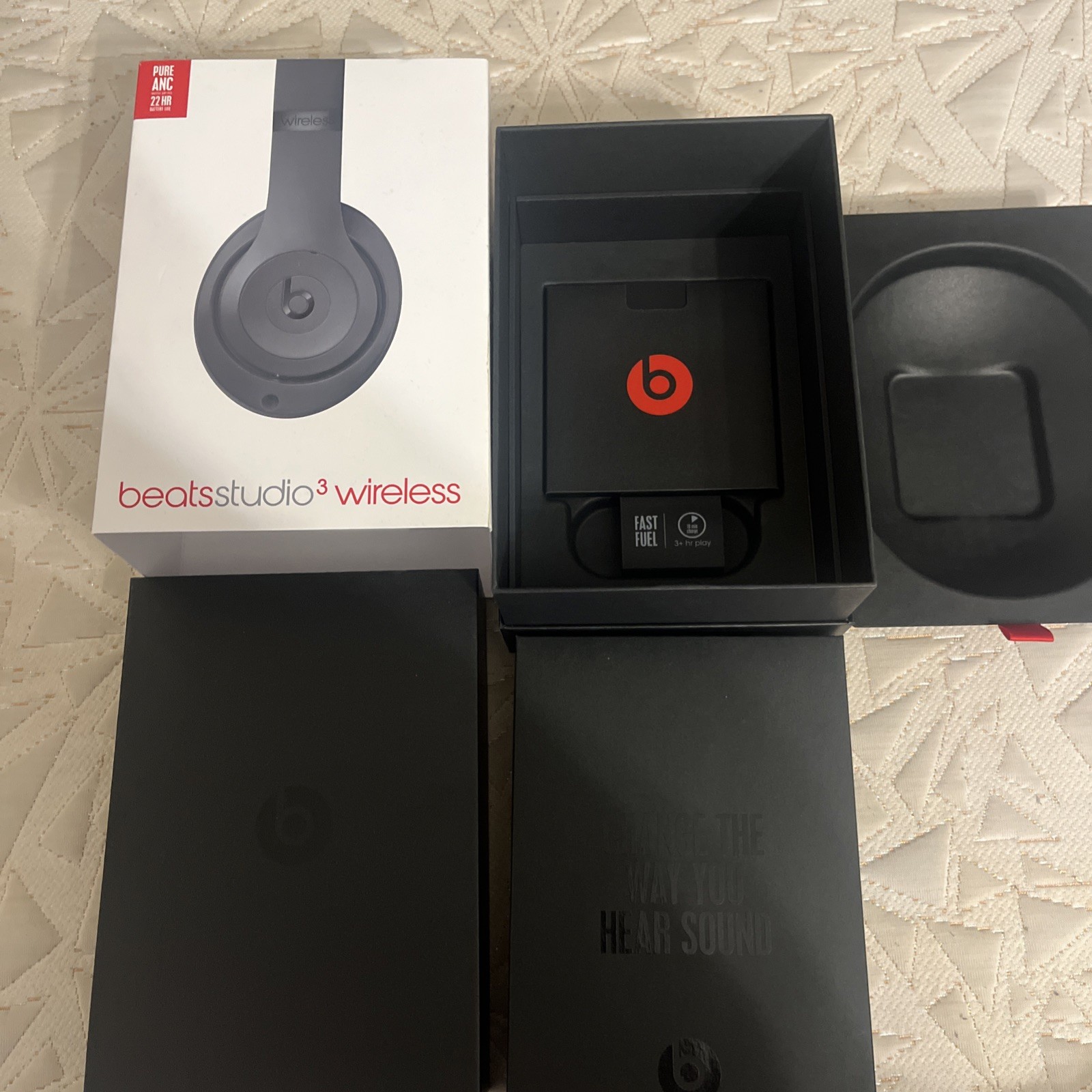 EMPTY BOX Beats Studio 2 Matte Black Wireless Bluetooth Headphones B0501