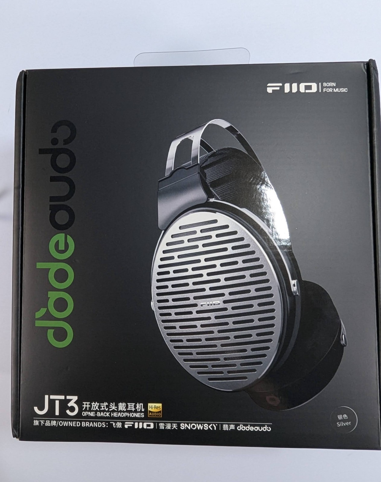 FiiO JT3 Hi-Fi Headphones – Aluminum-Magnesium Build – 80 Ohm – 53mm Drivers