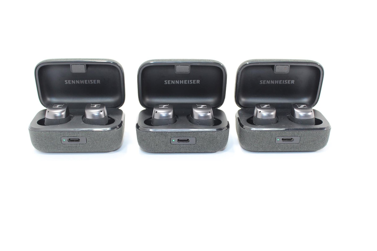 lot of 3 Sennheiser Momentum True Wireless 4 Earbuds MTW4 Black-Free shipping
