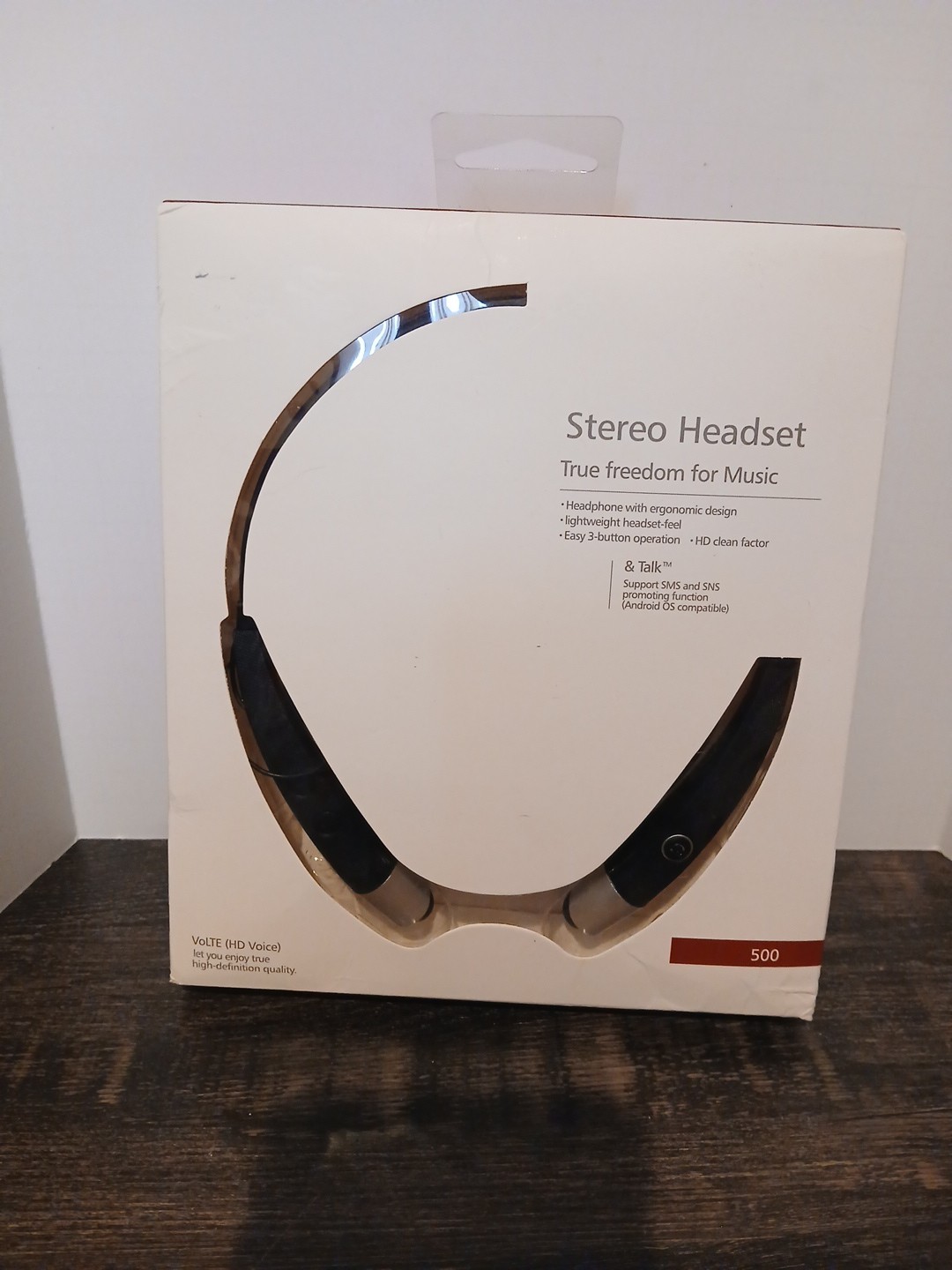 VoLTE HD Voice Stereo Headset 500 Lightweight HD Sound Quality Black